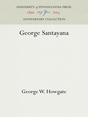 cover image of George Santayana